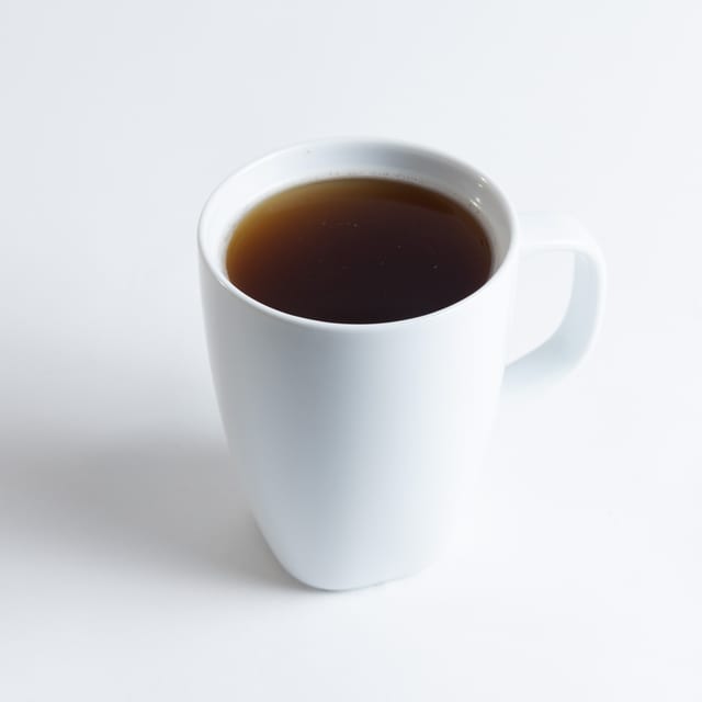 Hot Black Coffee.